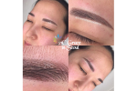 (119) feathering eyebrows makeup